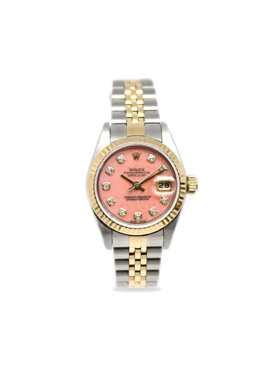 Pre-owned Rolex Datejust 26毫米腕表（2002年典藏款） In Pink