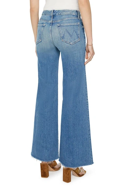 Shop Mother The Roller High Waist Wide Leg Jeans In Riding The Cliffside