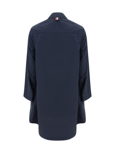 Shop Thom Browne Trench Coat  Clothing Navy