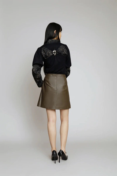 Shop Munthe Expence Skirt In Brown
