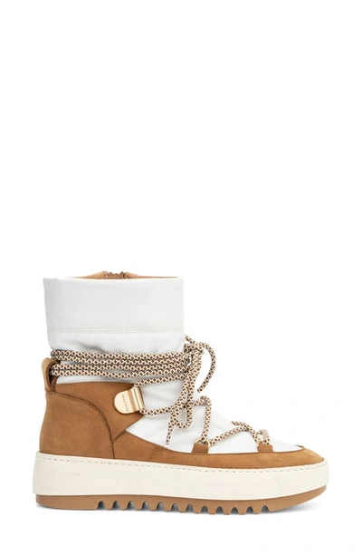 Aquatalia Amalia Boot In Off White/ Honey