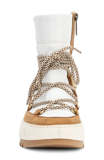 Aquatalia Amalia Boot In Off White/ Honey
