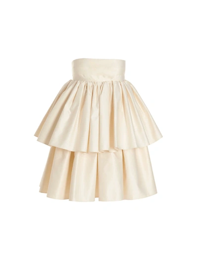 Shop Rotate Birger Christensen 'twill Mini Ruffle' Capsule Modal Dress