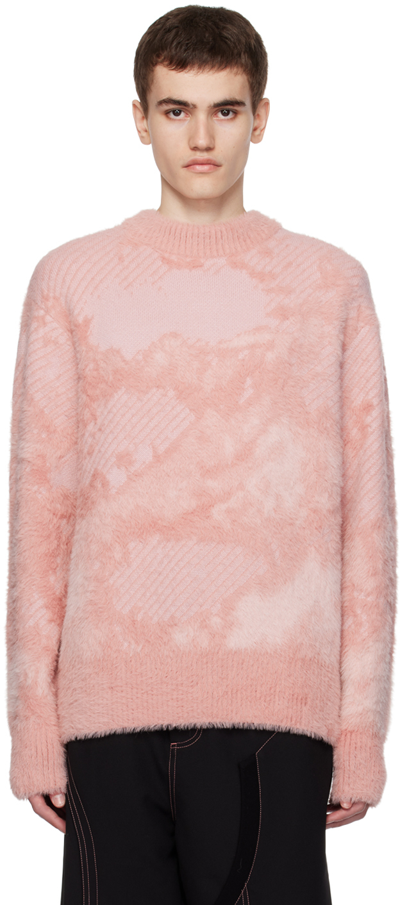 Shop Feng Chen Wang Pink Landscape Painting Sweater