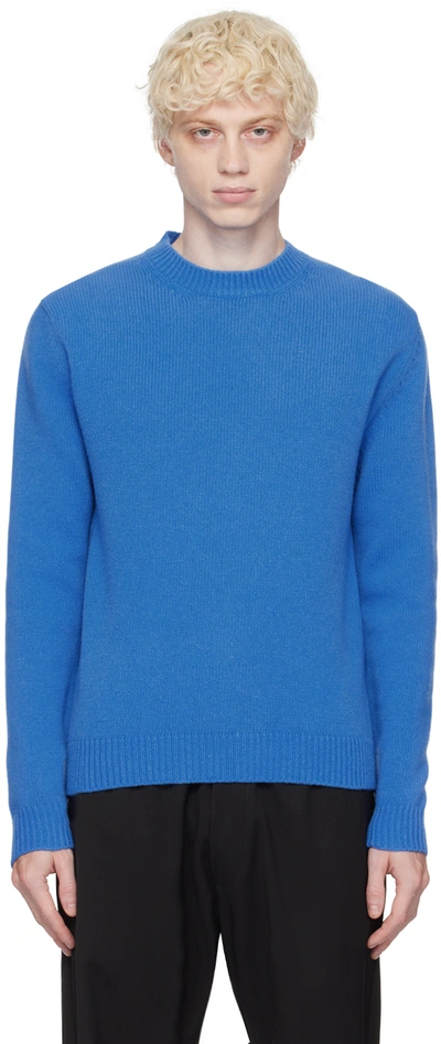 Shop Barena Venezia Blue Ato Fiorin Sweater In Azzurro 145
