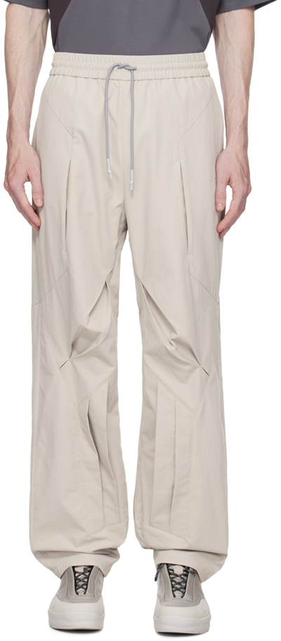 Shop Uncertain Factor Gray Tight End Trousers In Grey