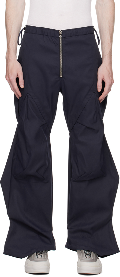 Shop Uncertain Factor Navy Defensive Tackle Trousers