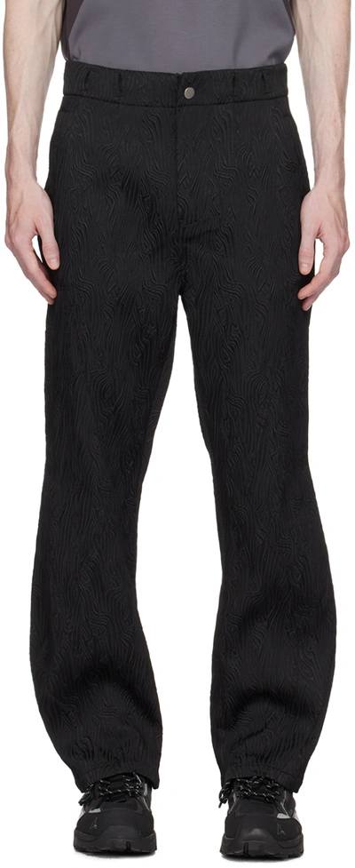Shop Uncertain Factor Black Lineman Trousers