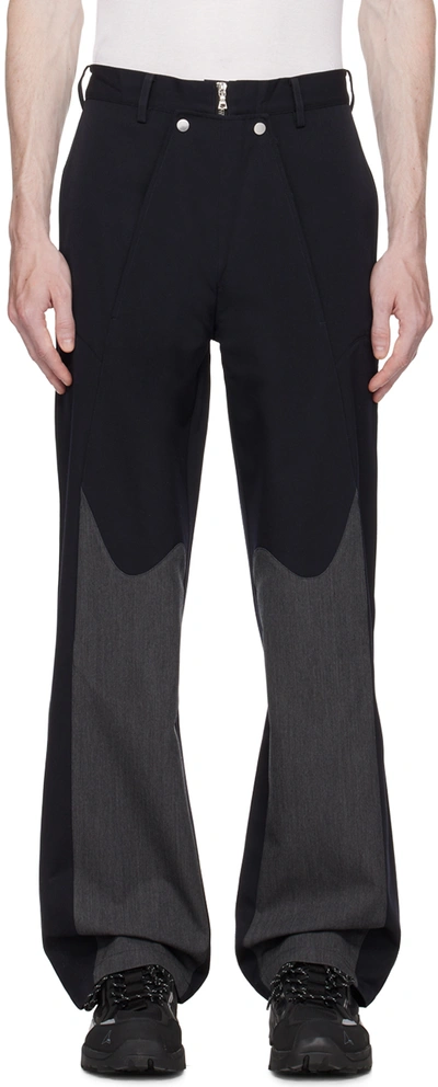 Shop Uncertain Factor Navy Silent Blues Trousers