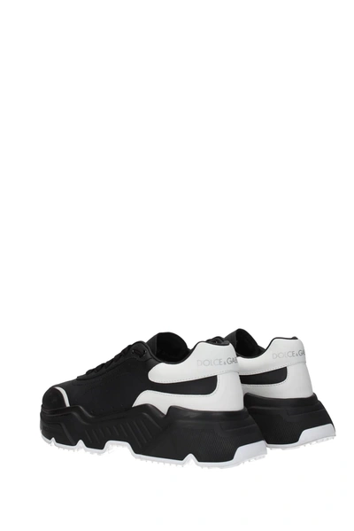 Shop Dolce & Gabbana Dolce&gabbana Sneakers Daymaster Leather Black White