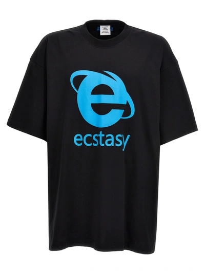 Shop Vetements Ecstasy T-shirt Black