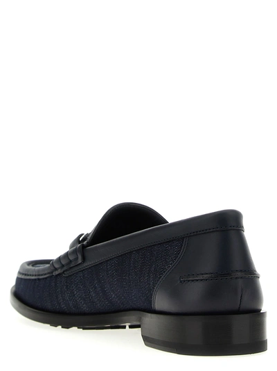 Shop Fendi O Loafers Blue