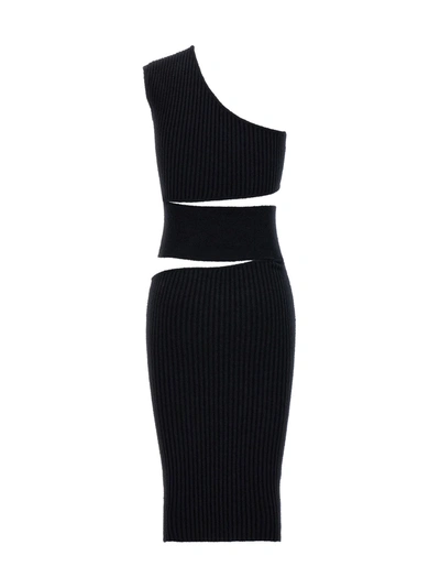Shop Off-white Micro Bouclè Dresses Black