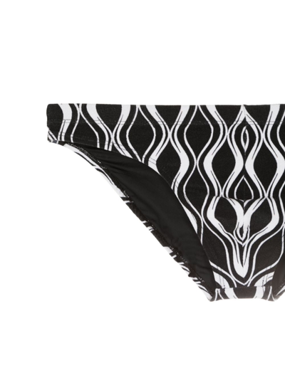 Amir Slama Badehose Mit Grafischem Print In Black