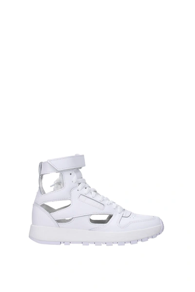 Shop Maison Margiela Sneakers Reebok Leather White