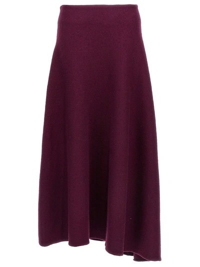 Shop Jil Sander Wool Skirt Skirts Purple
