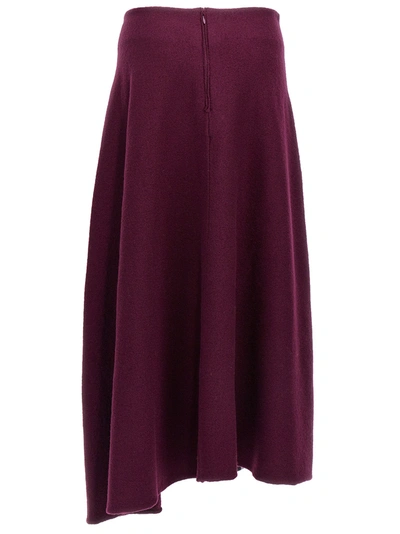 Shop Jil Sander Wool Skirt Skirts Purple