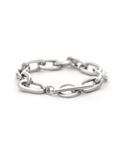 Shop Rivka Friedman Rhodium Plated Paperclip Bracelet