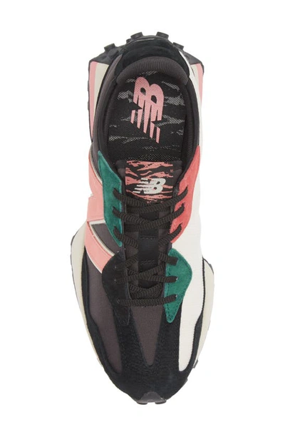 Shop New Balance 327 Sneaker In Black/ Natural Pink
