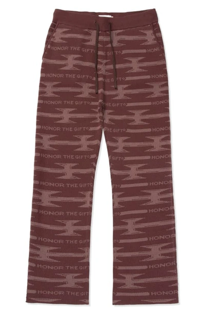 Shop Honor The Gift H Wire Knit Pants In Brown