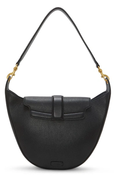 Shop Vince Camuto Maecy Leather Convertible Hobo Bag In Black Cow Galaxy
