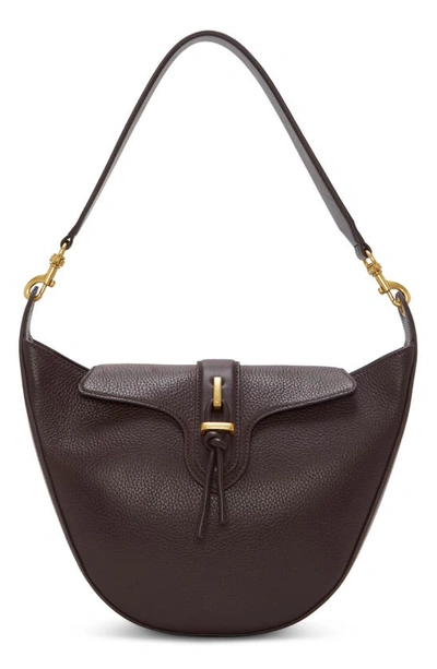 Shop Vince Camuto Maecy Leather Convertible Hobo Bag In Mulberry Cow