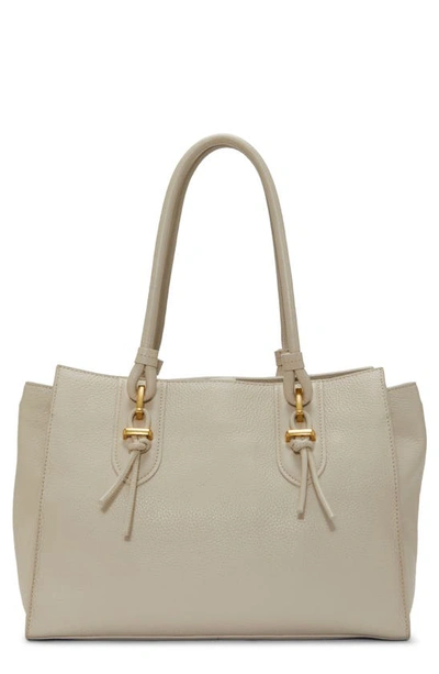 Shop Vince Camuto Maecy Leather Tote In Pumice Cow Galaxy