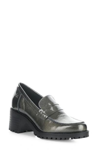 Bos. & Co. Innas Loafer Pump In Pewter Mascara Pat