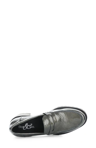 Bos. & Co. Innas Loafer Pump In Pewter Mascara Pat