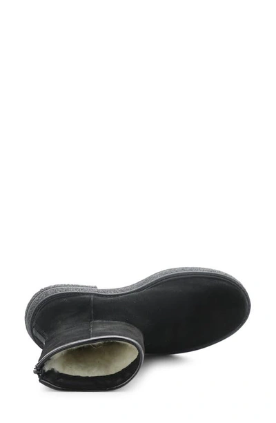 Shop Bos. & Co. Sammy Faux Shearling Lined Waterproof Bootie In Black Suede