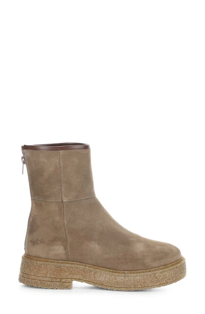 Shop Bos. & Co. Sammy Faux Shearling Lined Waterproof Bootie In Taupe Suede