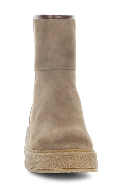 Shop Bos. & Co. Sammy Faux Shearling Lined Waterproof Bootie In Taupe Suede