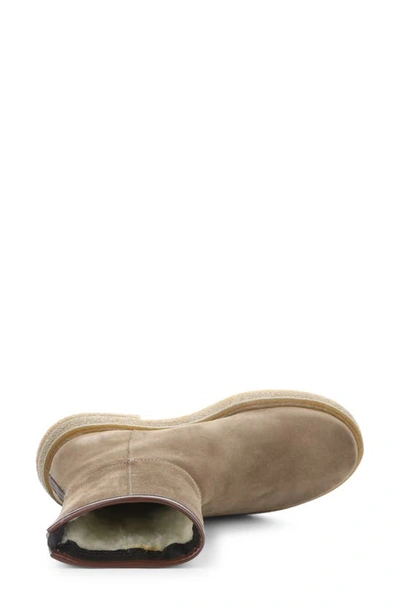 Shop Bos. & Co. Sammy Faux Shearling Lined Waterproof Bootie In Taupe Suede