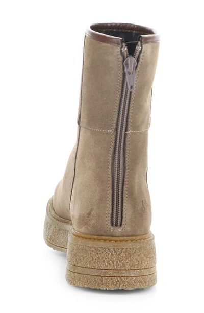 Shop Bos. & Co. Sammy Faux Shearling Lined Waterproof Bootie In Taupe Suede