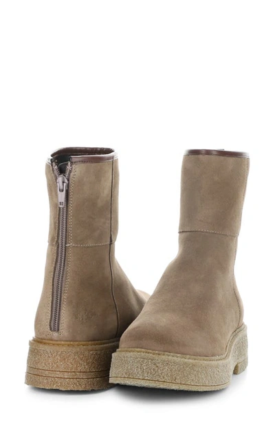 Shop Bos. & Co. Sammy Faux Shearling Lined Waterproof Bootie In Taupe Suede