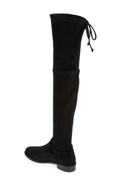 Stuart Weitzman Lowland Bold Boot In Black Suede