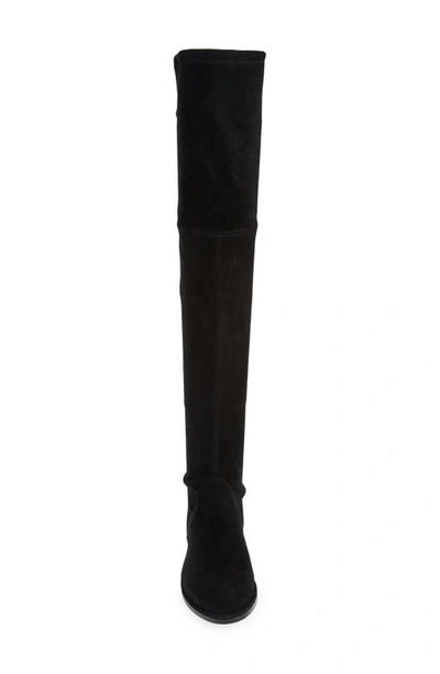 Stuart Weitzman Lowland Bold Boot In Black Suede