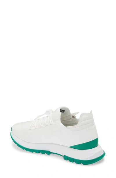 Shop Givenchy Spectre Zip Sneaker In White/ Green