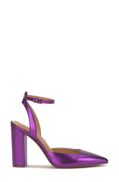 Jessica Simpson Nazela Pointed Toe Ankle Strap Pump In Purple