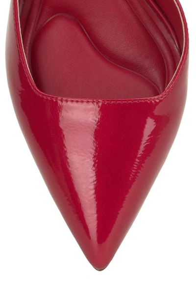 Shop Jessica Simpson Nazela Pointed Toe Ankle Strap Pump In Red Muse