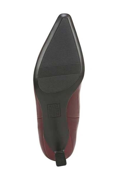 Shop Naturalizer Daya Pointed Toe Bootie In Cabernet Sauvignon Red Leather