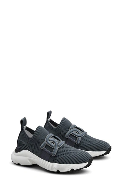 Tod's Kate Knit Slip-on Sneaker In Dark Tar