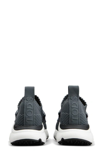 Tod's Kate Knit Slip-on Sneaker In Dark Tar
