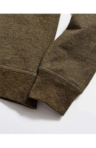 Billy Reid Mouline Shawl Collar Cotton Pullover In Olive