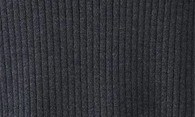 Eileen Fisher Ribbed Turtleneck Wool Tank In Charcoal