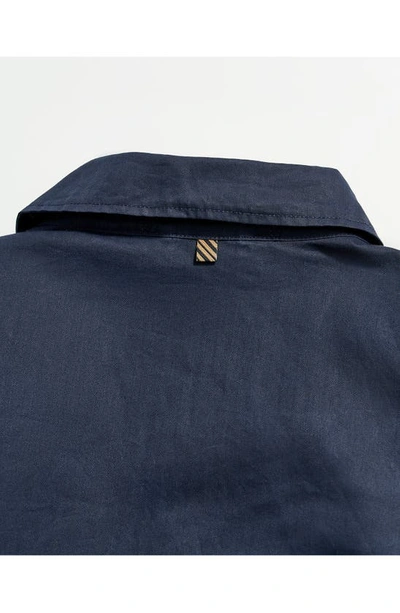 Shop Billy Reid Leroy Organic Cotton Shirt Jacket In Carbon Blue