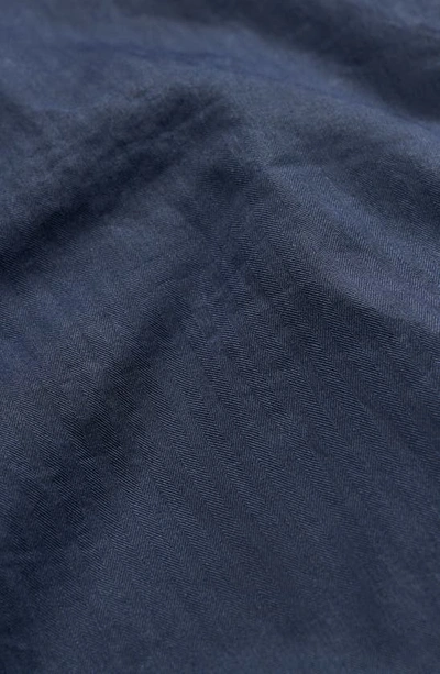 Shop Billy Reid Leroy Organic Cotton Shirt Jacket In Carbon Blue