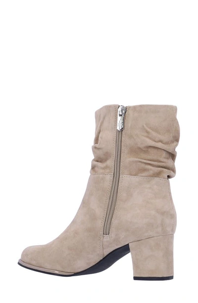 Shop L'amour Des Pieds Pivar Slouch Bootie In Taupe