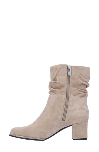 Shop L'amour Des Pieds Pivar Slouch Bootie In Taupe