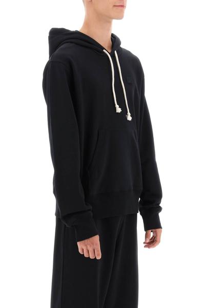 Shop Acne Studios Organic Cotton Hoodie Men In Black